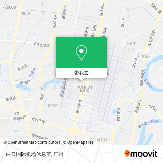 白云国际机场休息室地图