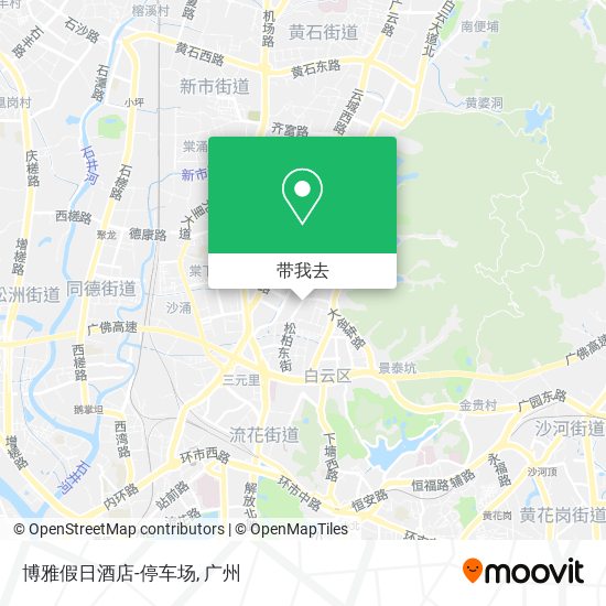博雅假日酒店-停车场地图