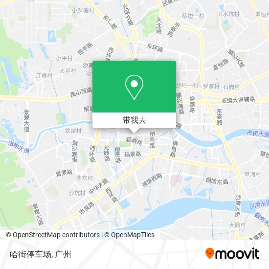 哈街停车场地图