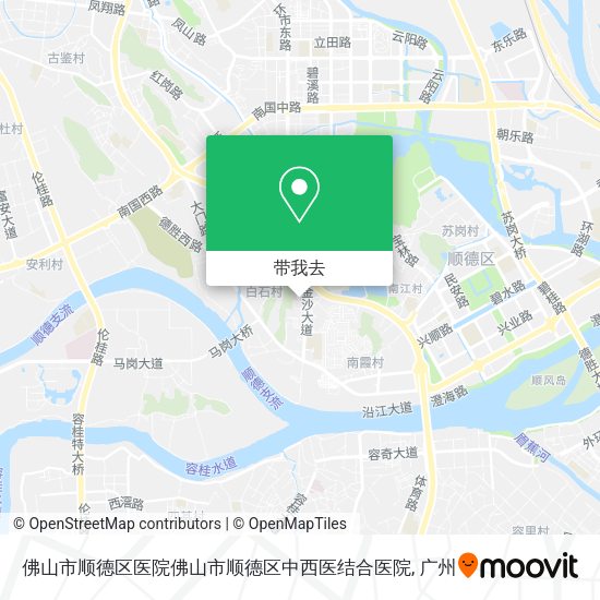 佛山市顺德区医院佛山市顺德区中西医结合医院地图