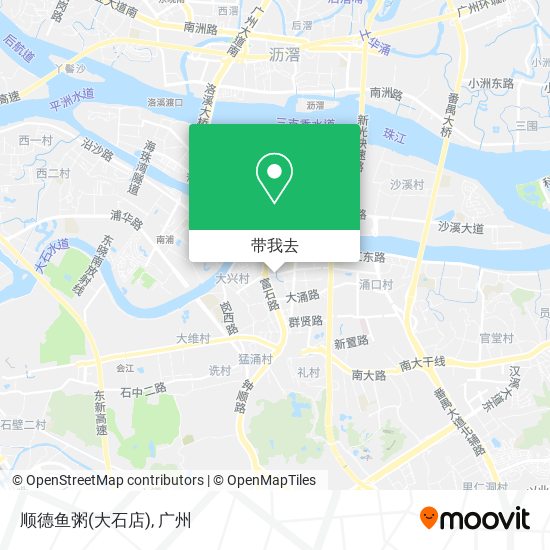 顺德鱼粥(大石店)地图