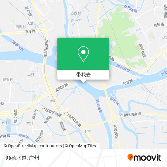 顺德水道地图