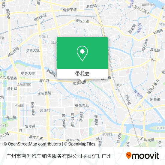 广州市南升汽车销售服务有限公司-西北门地图