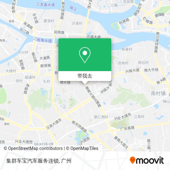 集群车宝汽车服务连锁地图