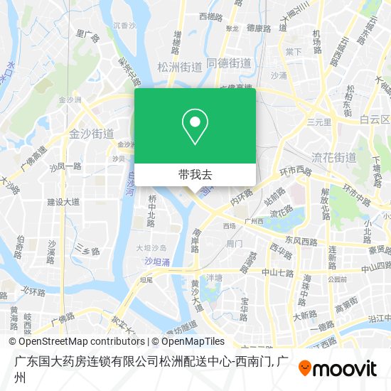 广东国大药房连锁有限公司松洲配送中心-西南门地图