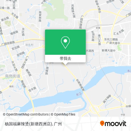 杨国福麻辣烫(新塘西洲店)地图