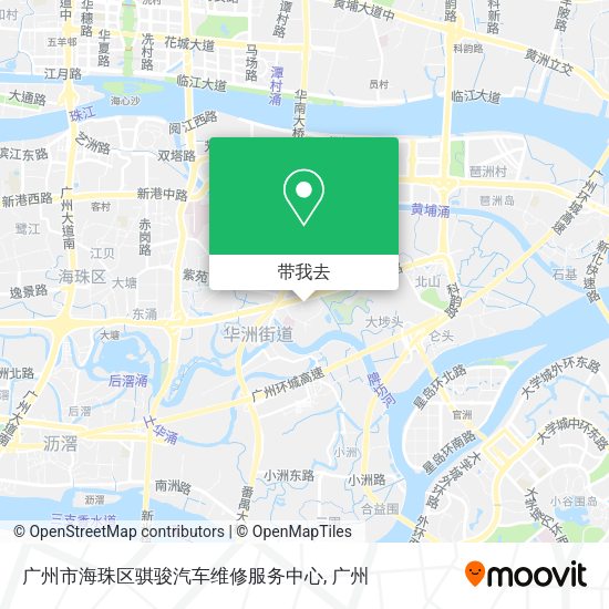 广州市海珠区骐骏汽车维修服务中心地图