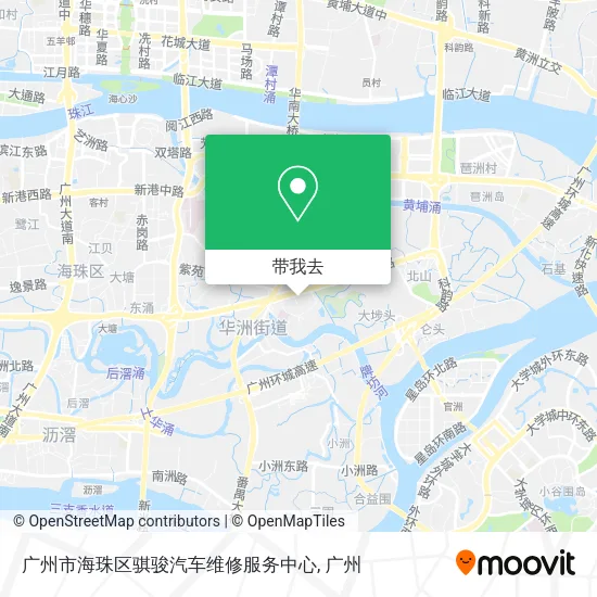 广州市海珠区骐骏汽车维修服务中心地图