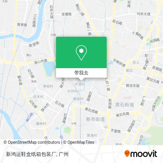 新鸿运鞋盒纸箱包装厂地图