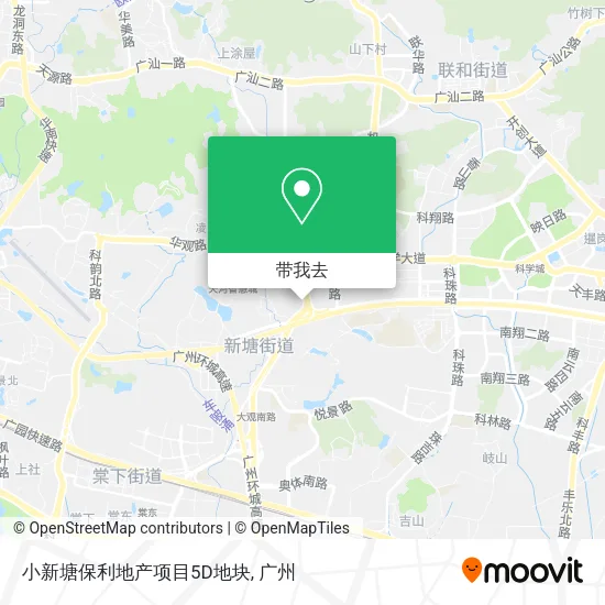 小新塘保利地产项目5D地块地图