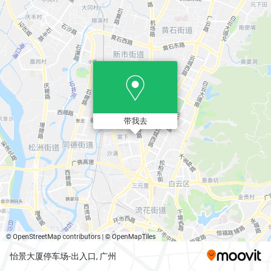 怡景大厦停车场-出入口地图