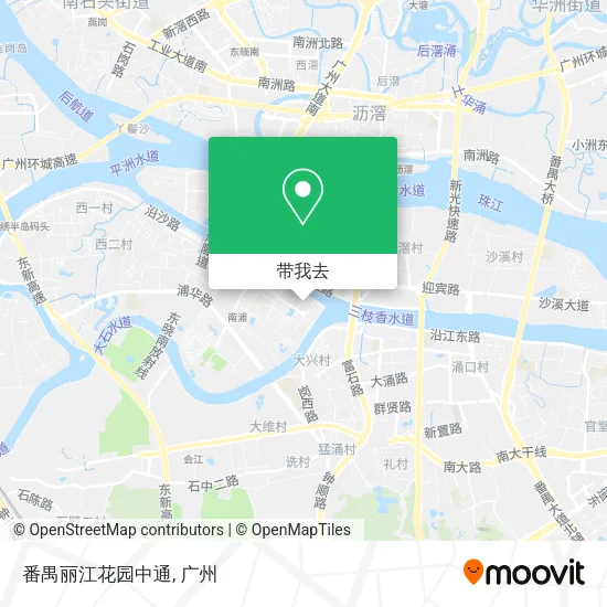 番禺丽江花园中通地图