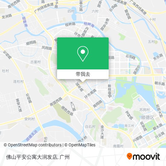 佛山平安公寓大润发店地图