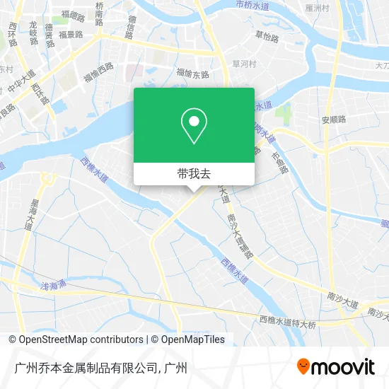 广州乔本金属制品有限公司地图
