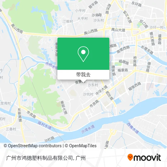 广州市鸿德塑料制品有限公司地图