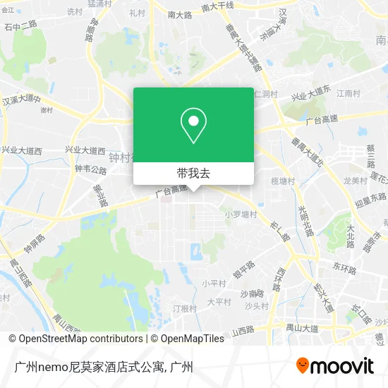 广州nemo尼莫家酒店式公寓地图