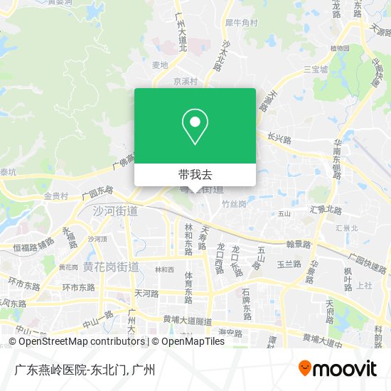 广东燕岭医院-东北门地图