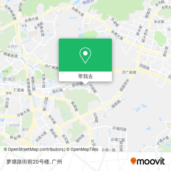 萝塘路街前20号楼地图