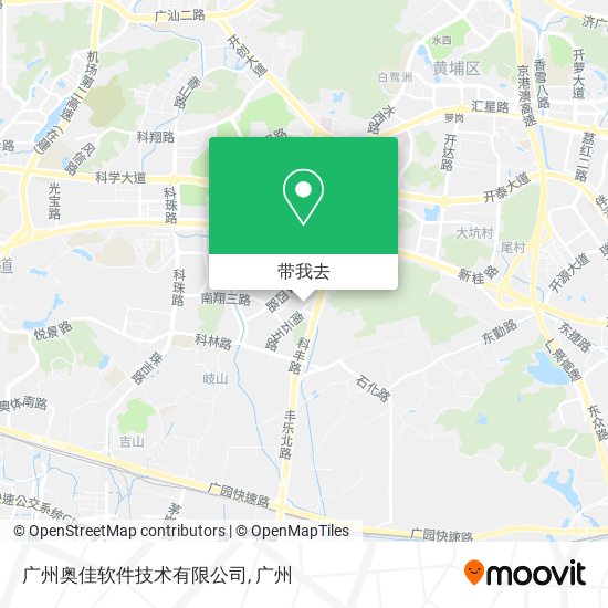 广州奥佳软件技术有限公司地图