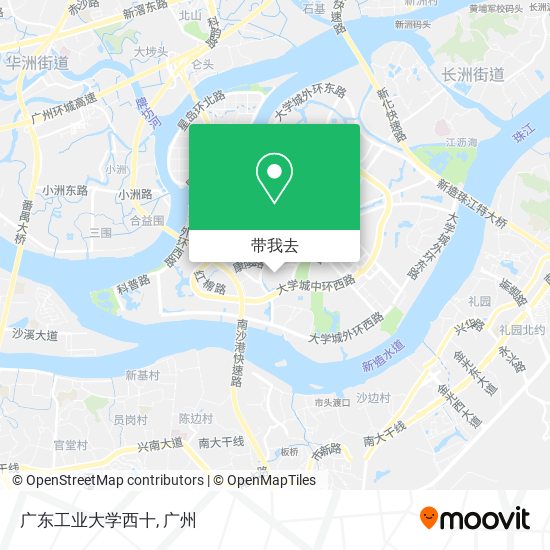 广东工业大学西十地图