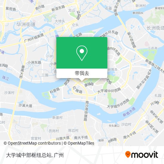 大学城中部枢纽总站地图