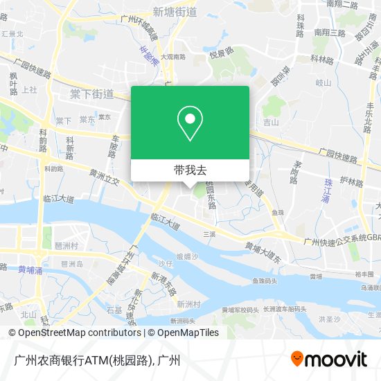 广州农商银行ATM(桃园路)地图