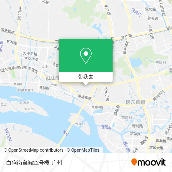 白狗岗自编22号楼地图