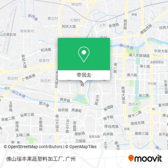 佛山瑞丰果蔬塑料加工厂地图