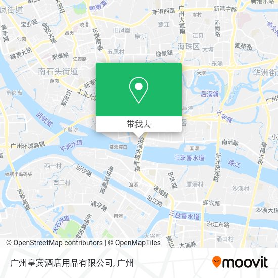 广州皇宾酒店用品有限公司地图