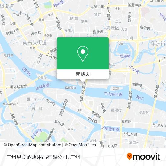 广州皇宾酒店用品有限公司地图