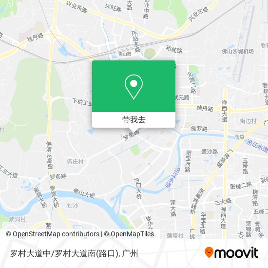 罗村大道中/罗村大道南(路口)地图