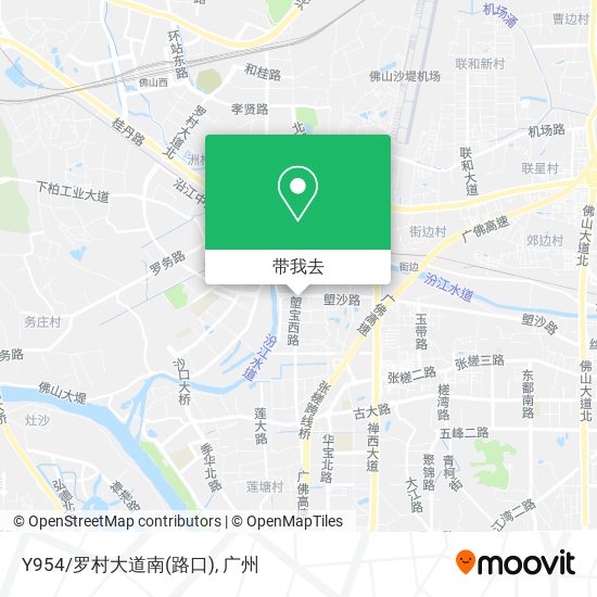 Y954/罗村大道南(路口)地图