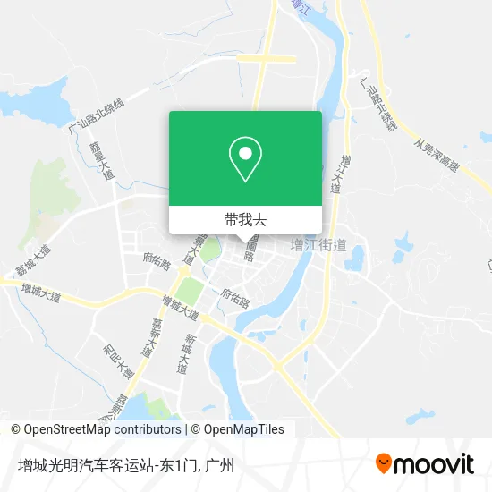 增城光明汽车客运站-东1门地图