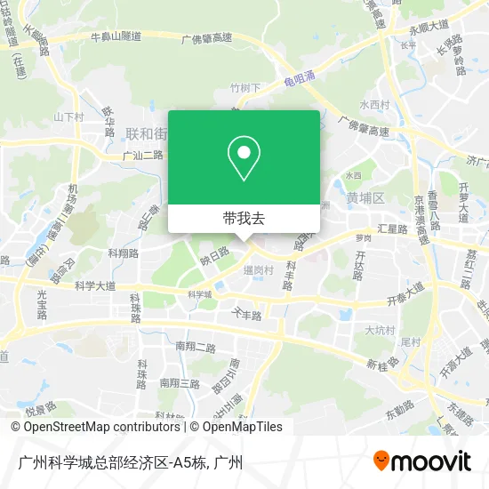 广州科学城总部经济区-A5栋地图