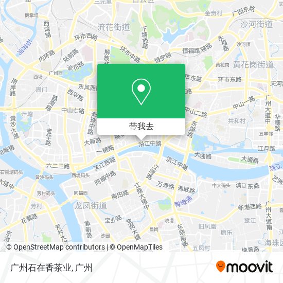 广州石在香茶业地图