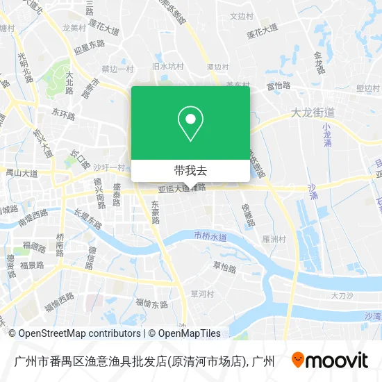 广州市番禺区渔意渔具批发店(原清河市场店)地图
