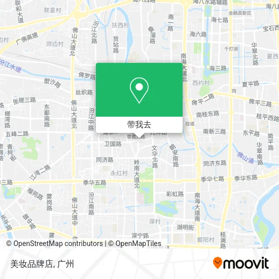 美妆品牌店地图
