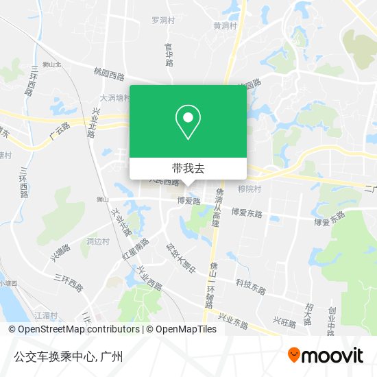 公交车换乘中心地图