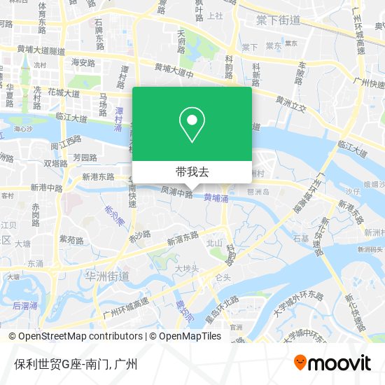 保利世贸G座-南门地图