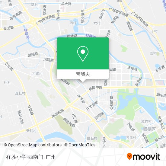 祥胜小学-西南门地图