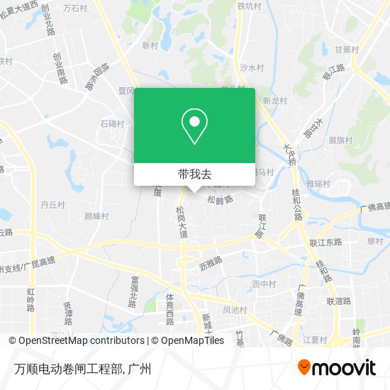 万顺电动卷闸工程部地图
