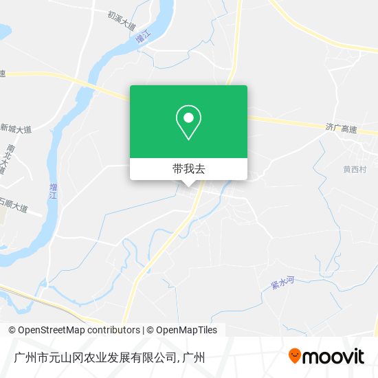 广州市元山冈农业发展有限公司地图
