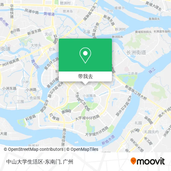 中山大学生活区-东南门地图