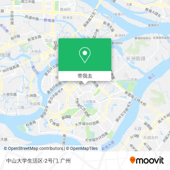 中山大学生活区-2号门地图