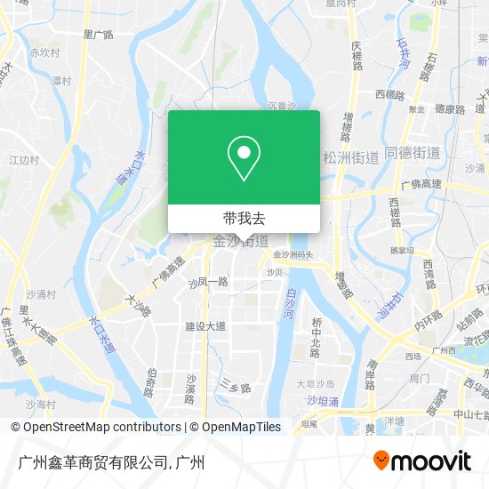 广州鑫革商贸有限公司地图
