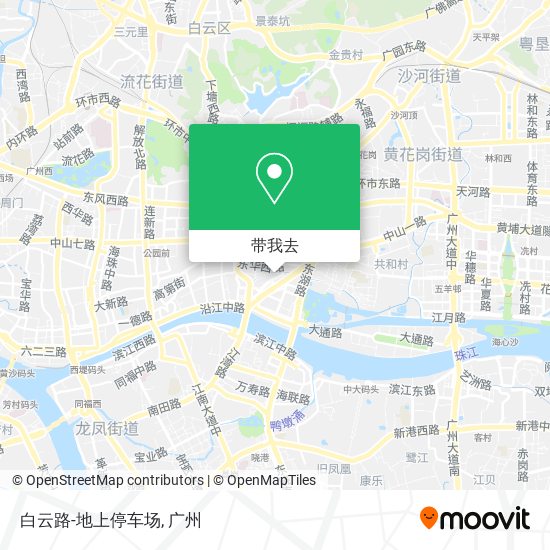 白云路-地上停车场地图