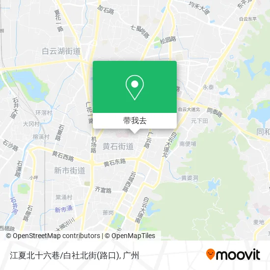 江夏北十六巷/白社北街(路口)地图