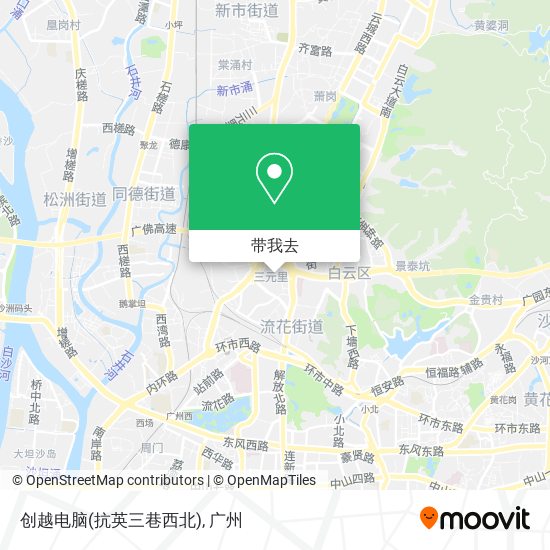 创越电脑(抗英三巷西北)地图