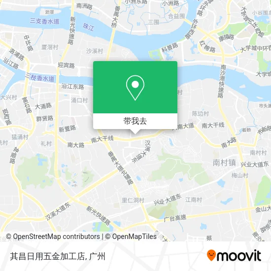 其昌日用五金加工店地图