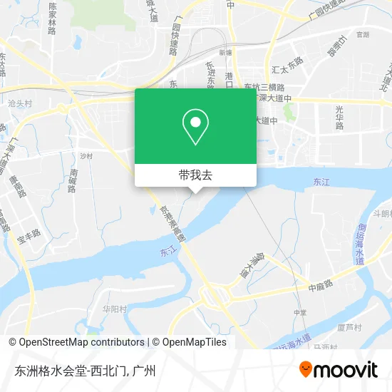东洲格水会堂-西北门地图